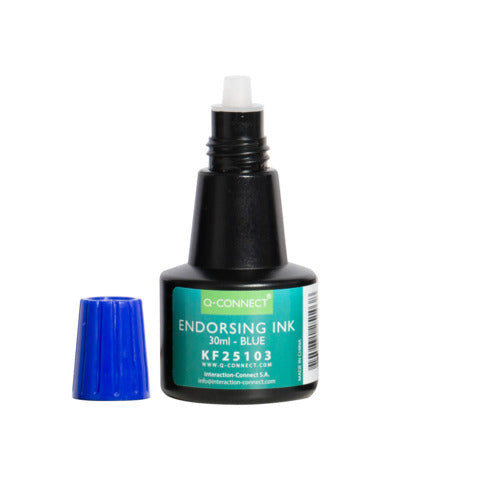 q-connect-inchiostro-timbri-senza-olio-28-ml-blu-kf25103