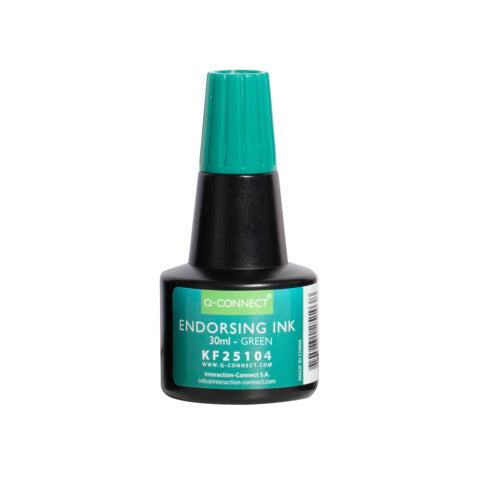 q-connect-inchiostro-timbri-senza-olio-28-ml-verde-kf25104