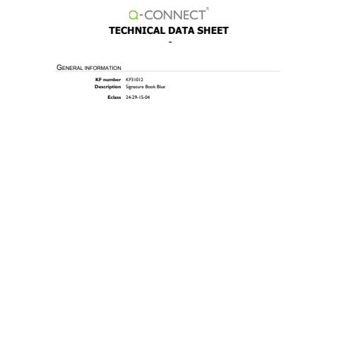 q-connect-libro-firme-20-pagine-24x35-cm-blu-kf31012