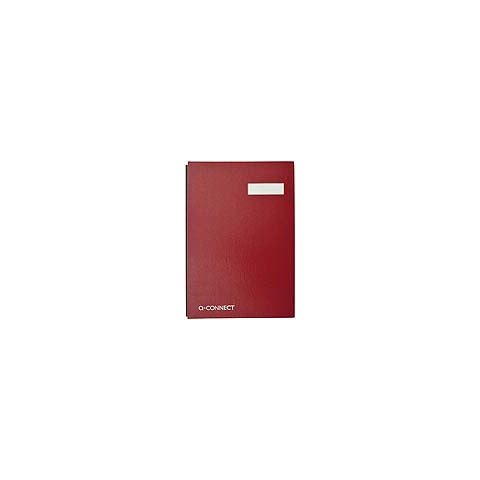 q-connect-libro-firme-20-pagine-24x35-cm-rosso-kf31011
