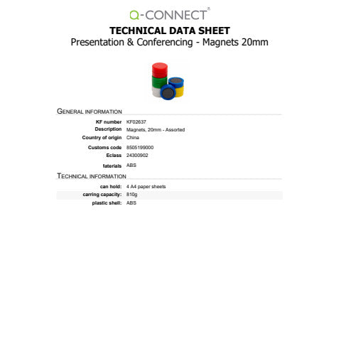 q-connect-magneti-lavagne-bianche-20-mm-colori-assortiti-conf-10-pezzi-kf02637