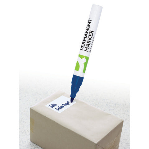 q-connect-marcatore-permanente-fusto-alluminio-punta-conica-4-mm-blu-kf11709