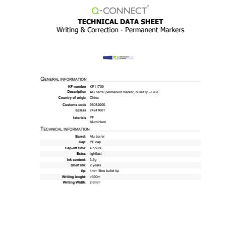 q-connect-marcatore-permanente-fusto-alluminio-punta-conica-4-mm-blu-kf11709