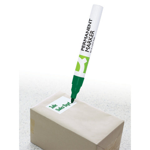 q-connect-marcatore-permanente-fusto-alluminio-punta-conica-4-mm-verde-kf11711