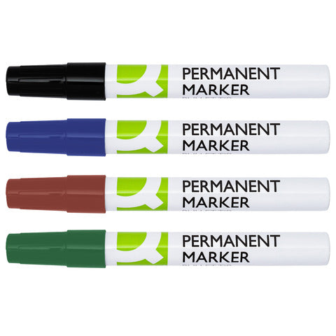 q-connect-marcatore-permanente-fusto-alluminio-punta-conica-4-mm-verde-kf11711
