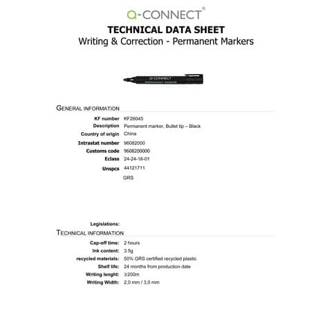q-connect-marcatore-permanente-punta-tonda-2-3-mm-nero-kf26045