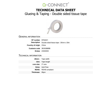 q-connect-nastro-biadesivo-90-m-conf-6-pezzi-25-mm-x-33-m-kf02221