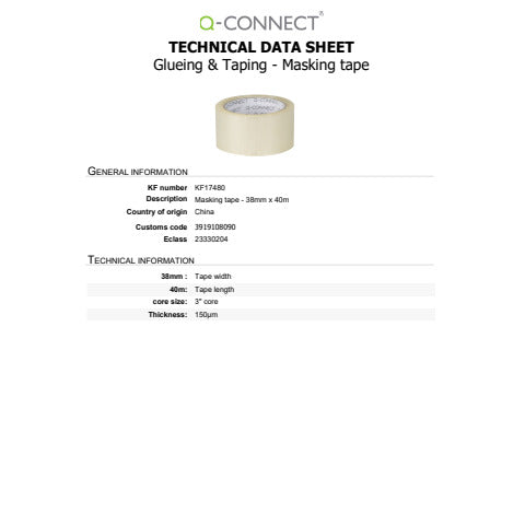 q-connect-nastro-mascheratura-conf-8-pezzi-38-mm-x-40-m-kf17480