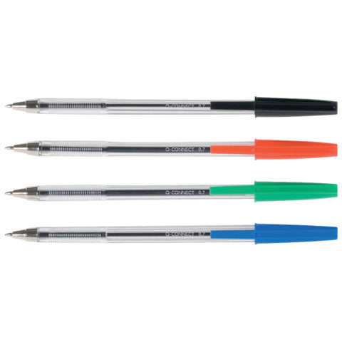 q-connect-penna-sfera-tratto-m-rosso-conf-20-pezzi-kf34044