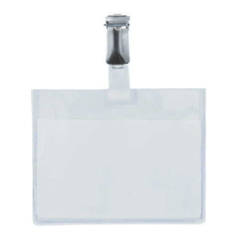 q-connect-portabadge-plastica-90x60-mm-clip-security-badge-chiuso-confezione-25-pezzi-kf01562