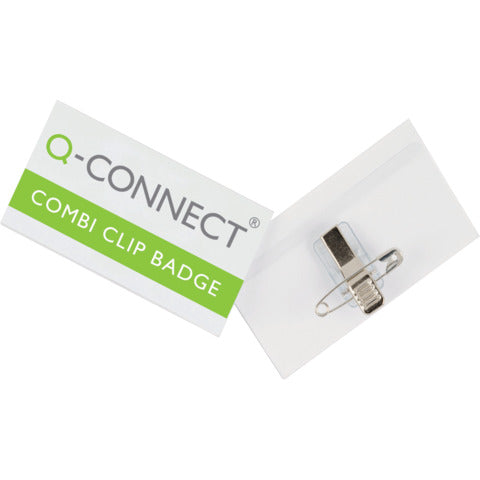 q-connect-portabadge-plastica-clip-spilla-90x54-mm-conf-50-kf01567