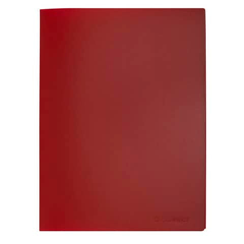 q-connect-portalistini-polipropilene-40-tasche-formato-a4-rosso-opaco-kf01258