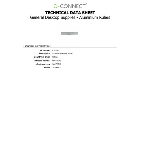 q-connect-righello-alluminio-argento-20-cm-kf03677