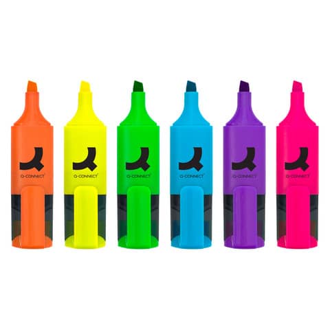 q-connect-set-mini-evidenziatori-colori-assortiti-neon-conf-6-pezzi-kf03774