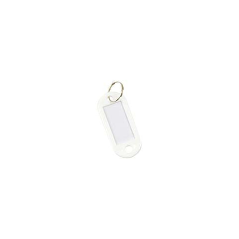 q-connect-targhetta-portachiavi-standard-plastica-5x2-2-cm-bianco-confezione-10-pezzi-kf10874