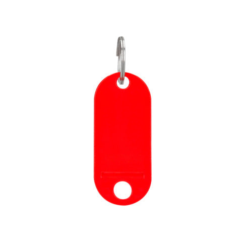 q-connect-targhetta-portachiavi-standard-plastica-5x2-2-cm-rosso-confezione-10-pezzi-kf10870
