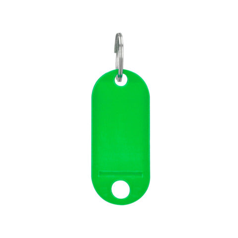 q-connect-targhetta-portachiavi-standard-plastica-5x2-2-cm-verde-confezione-10-pezzi-kf10871
