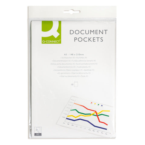q-connect-tasche-adesive-permanenti-a5-trasparenti-conf-10-kf27052