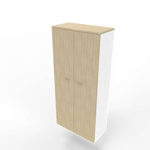 quadrifoglio-armadio-alto-ante-battenti-rovere-scocca-bianca-90x45xh-200-cm-linea-practika-eces90s-rk-ba-rk