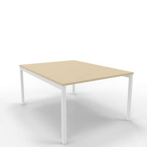 quadrifoglio-bench-piano-rovere-120x160xh-75-cm-gamba-ponte-acciaio-bianco-linea-practika-p3-ecbec12-rk-i