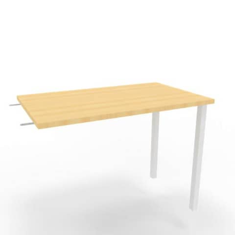 quadrifoglio-dattilo-scrivania-sospeso-piano-faggio-100x60xh-75-cm-gamba-sez-quadrata-acciaio-bianco-practika-ecdm100-fa-i