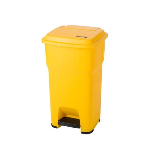 rotho-cestino-gettacarte-hera-60-l-pedale-coperchio-giallo-f800063