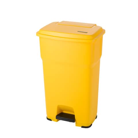 rotho-cestino-gettacarte-hera-85-l-pedale-coperchio-giallo-f800073