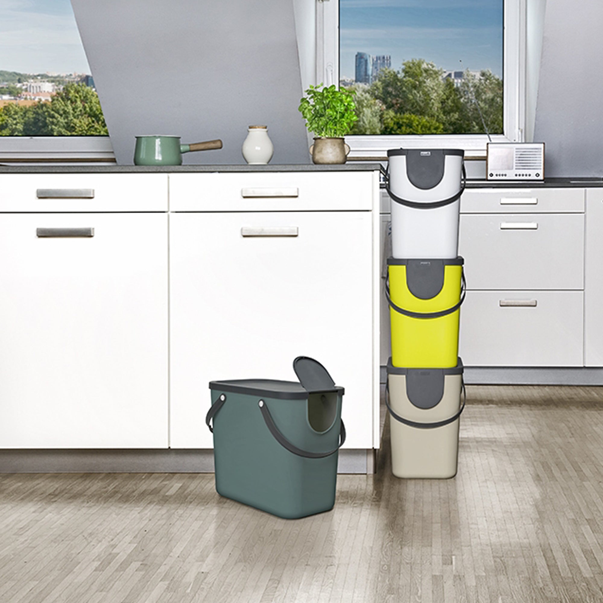 rotho-pattumiera-albula-25-lt-antracite