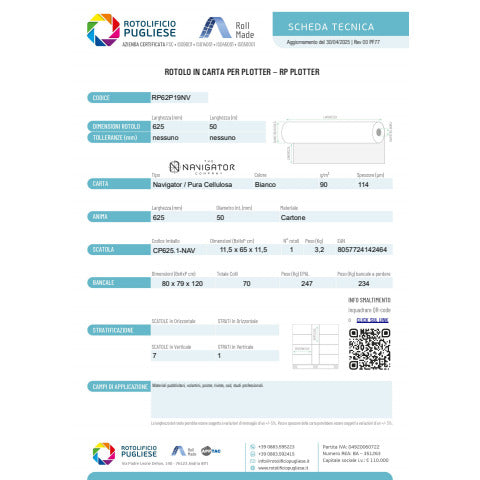 rplotter-rotolo-plotter-carta-navigator-62-5-mm-x-50-m-foro-50-mm-90-g-mq-rp62p19nv