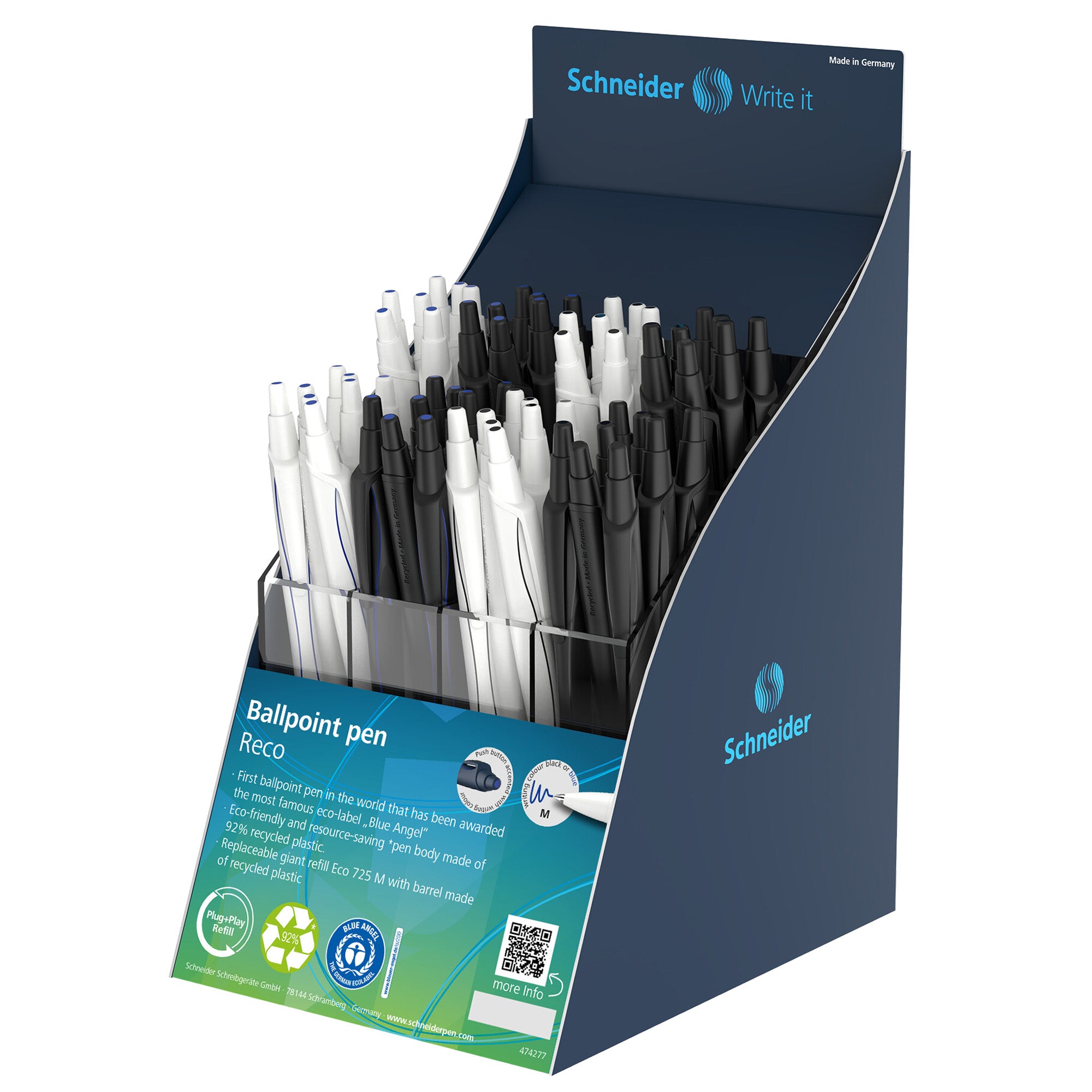 schneider-expo-60-penne-sfera-reco-92-plast-ric-colori-assortiti