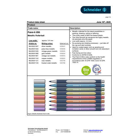 schneider-rollerball-paint-it-050-conf-10-colori-metallici-p700497