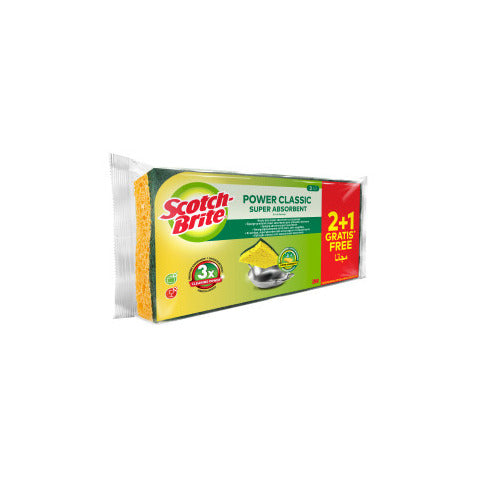scotch-brite-spugna-fibra-verde-vegetale-scotch-brite-power-classic-conf-21-omaggio-20x105x230-mm-7100242530
