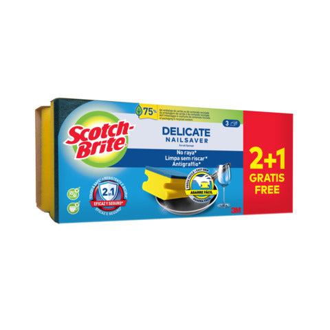 scotch-brite-spugna-salva-unghie-scotch-brite-antigraffio-delicate-nailsaver-conf-21-omaggio-46x90x201-mm-7100350160