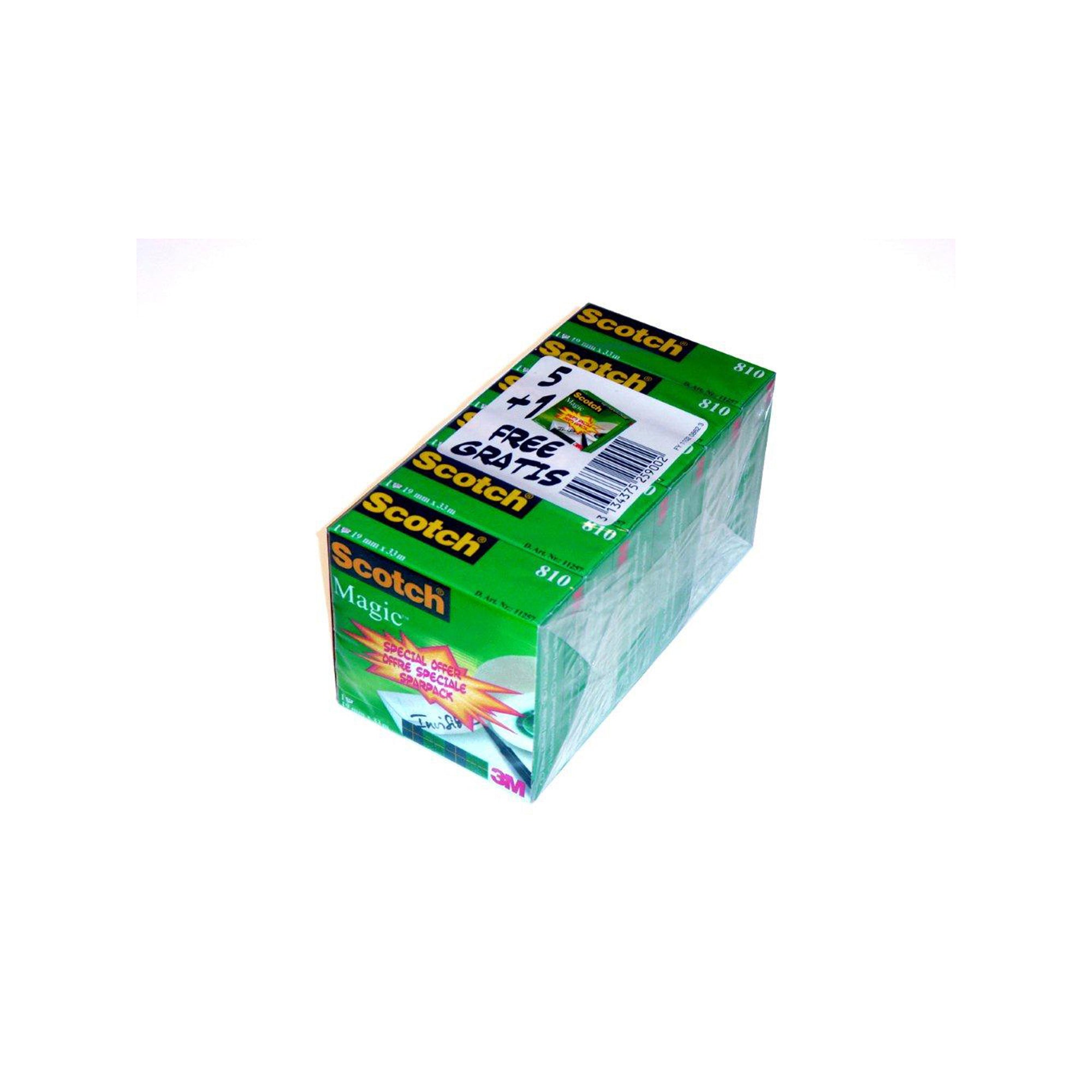 scotch-promo-pack-51-nastro-adesivo-magic-810-19mmx33mt-permanente