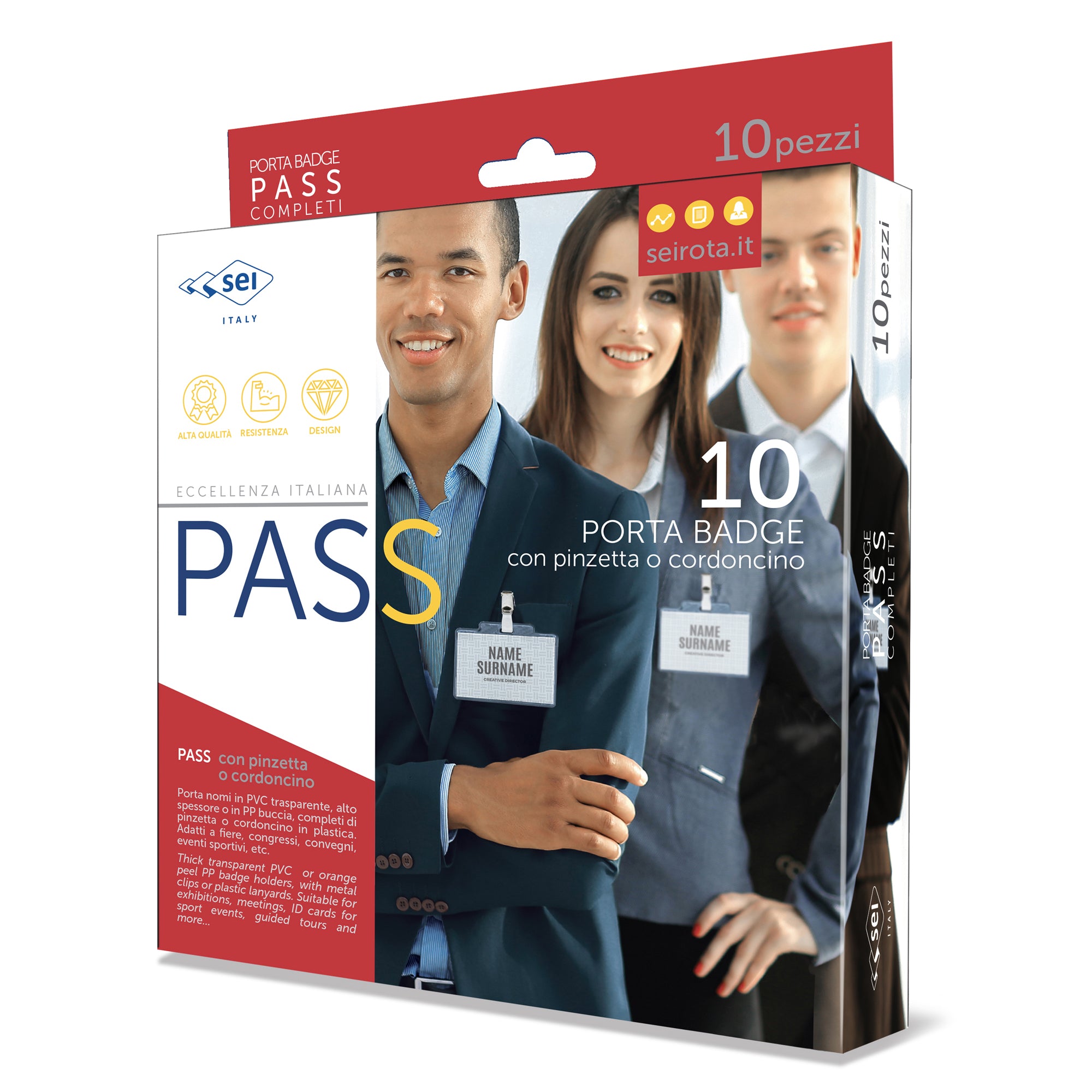 sei-rota-10-portanome-pass-3p-9-5x6cm-c-clip-metallo-s-cartoncino-rota