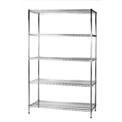 serena-group-scaffale-cinque-ripiani-dacciaio-cromato-archimede-120x60xh-200-cm-5x601220
