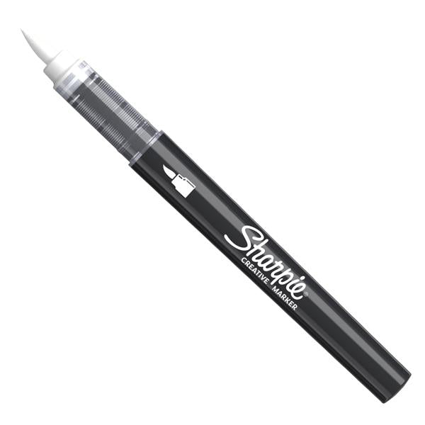 sharpie-marcatore-acrilico-creative-marker-punta-pennello-bianco