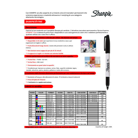 sharpie-marcatore-permanente-fine-punta-conica-1-mm-verde-s0810960