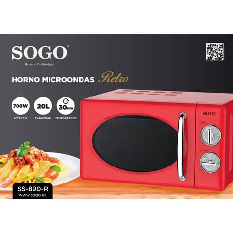 sogo-microonde-alluminio-vintage-20-litri-700-w-rosso-hor-ss-890-r