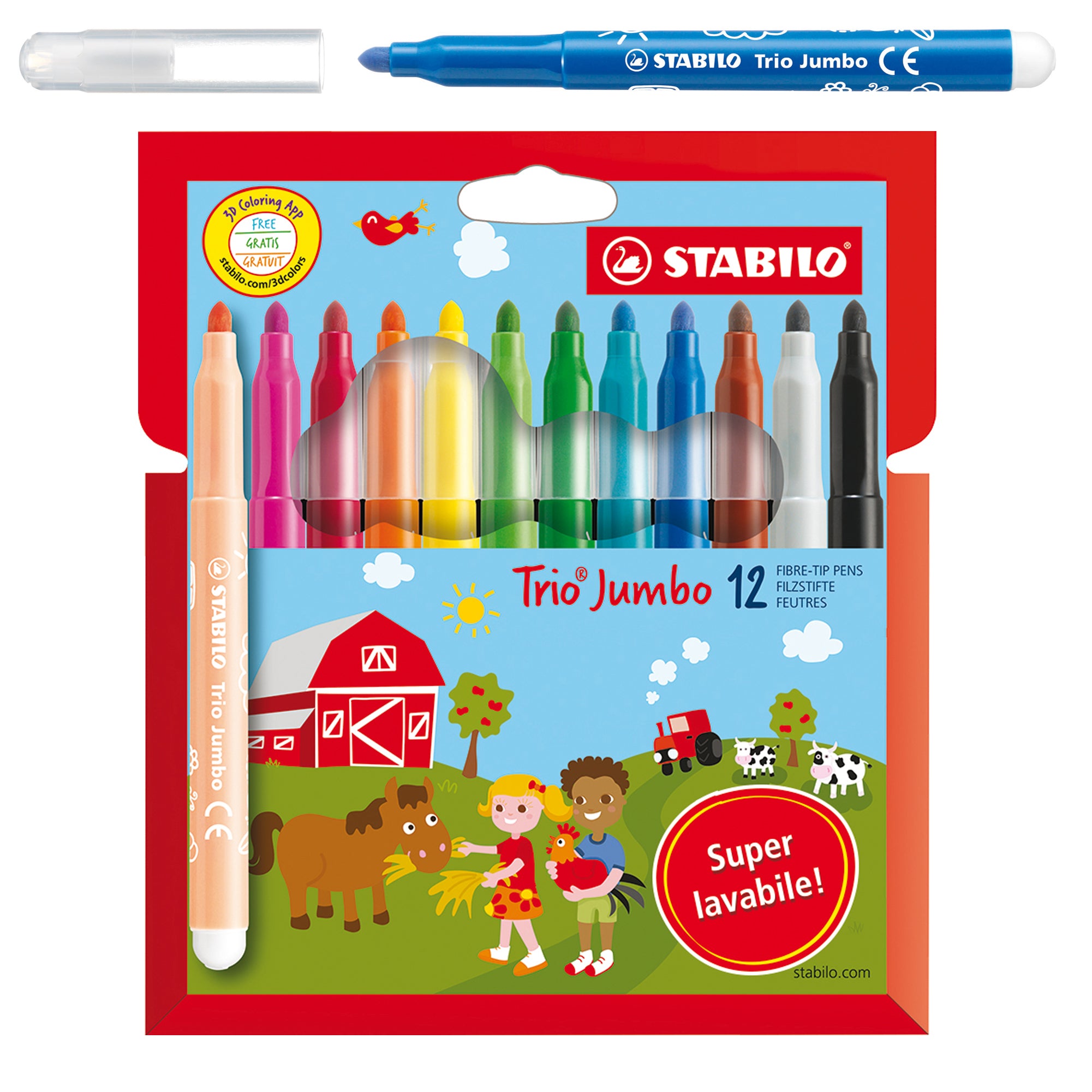 stabilo-astuccio-12-pennarelli-trio-jumbo