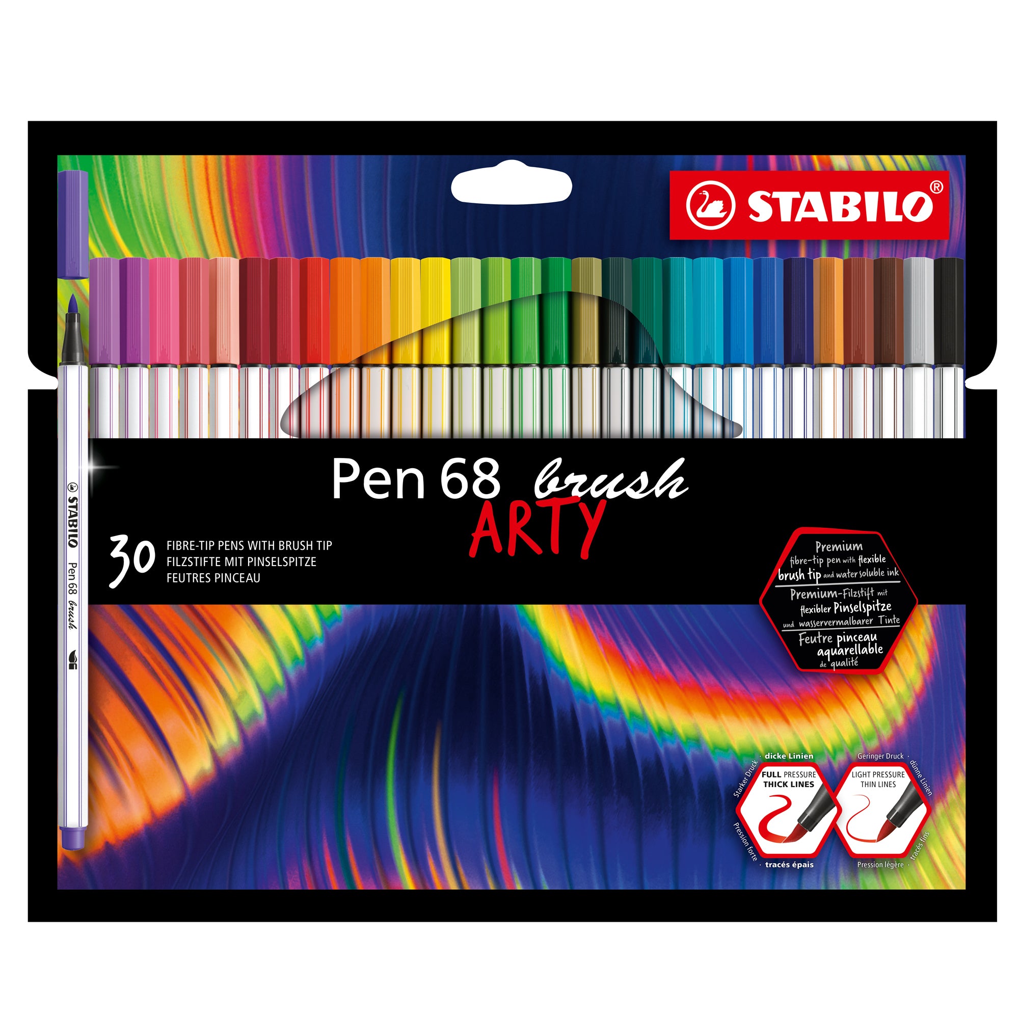 stabilo-astuccio-30-pennarelli-pen-68-brush-arty-line