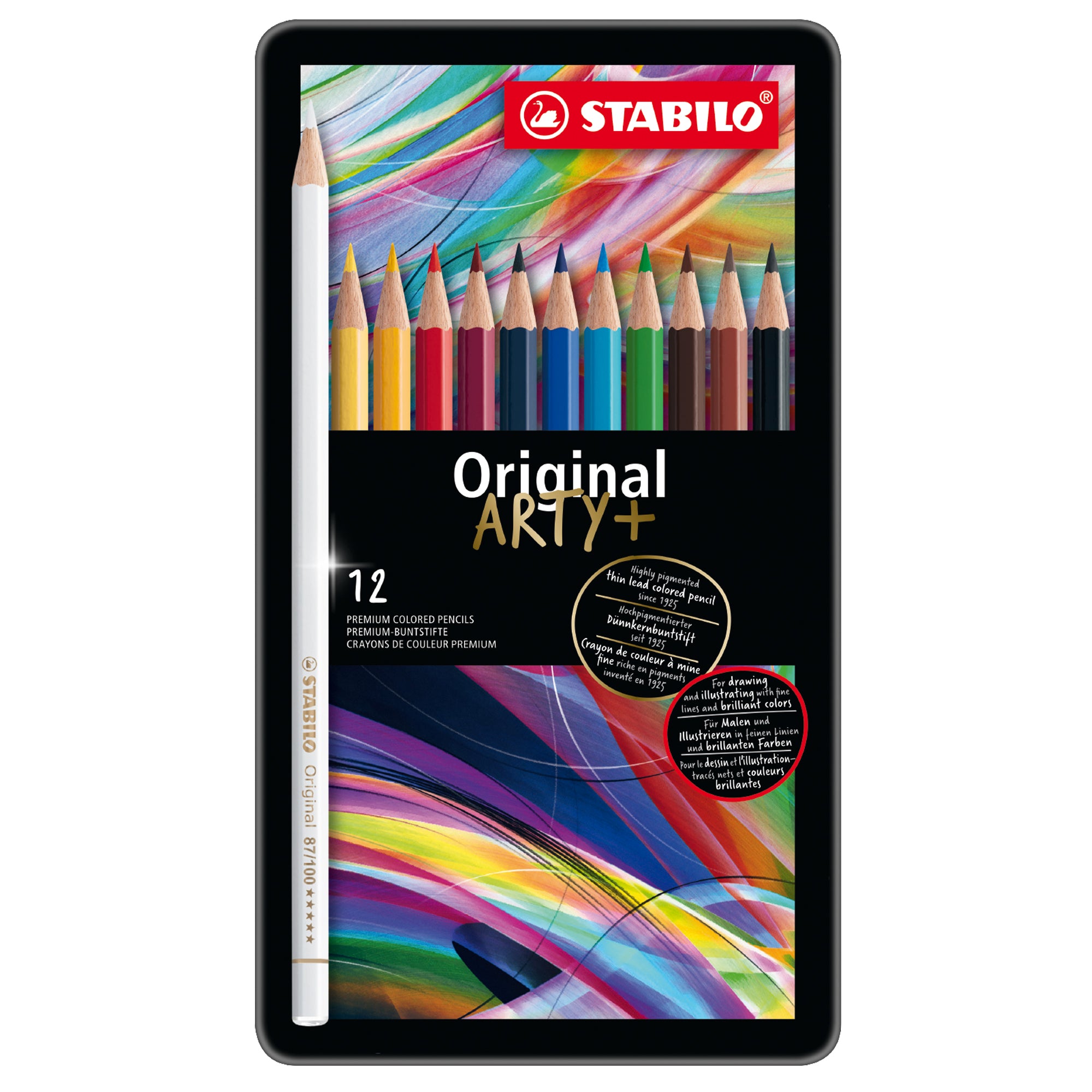 stabilo-astuccio-metallo-12-pastelli-original-8773