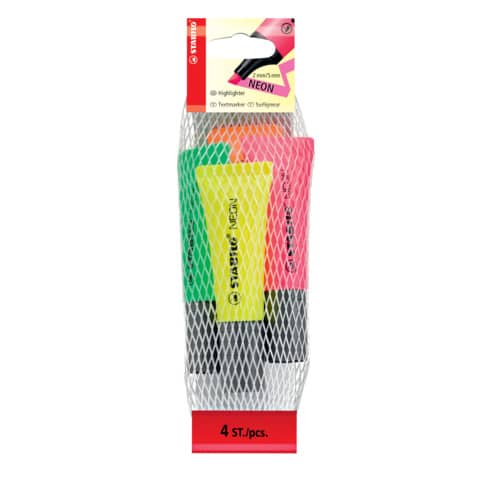 stabilo-busta-4-evidenziatore-neon-colori-assortiti-72-24