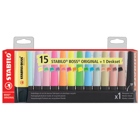 stabilo-desk-set-evidenziatori-boss-original-2-5-mm-15-colori-assortiti-f60915