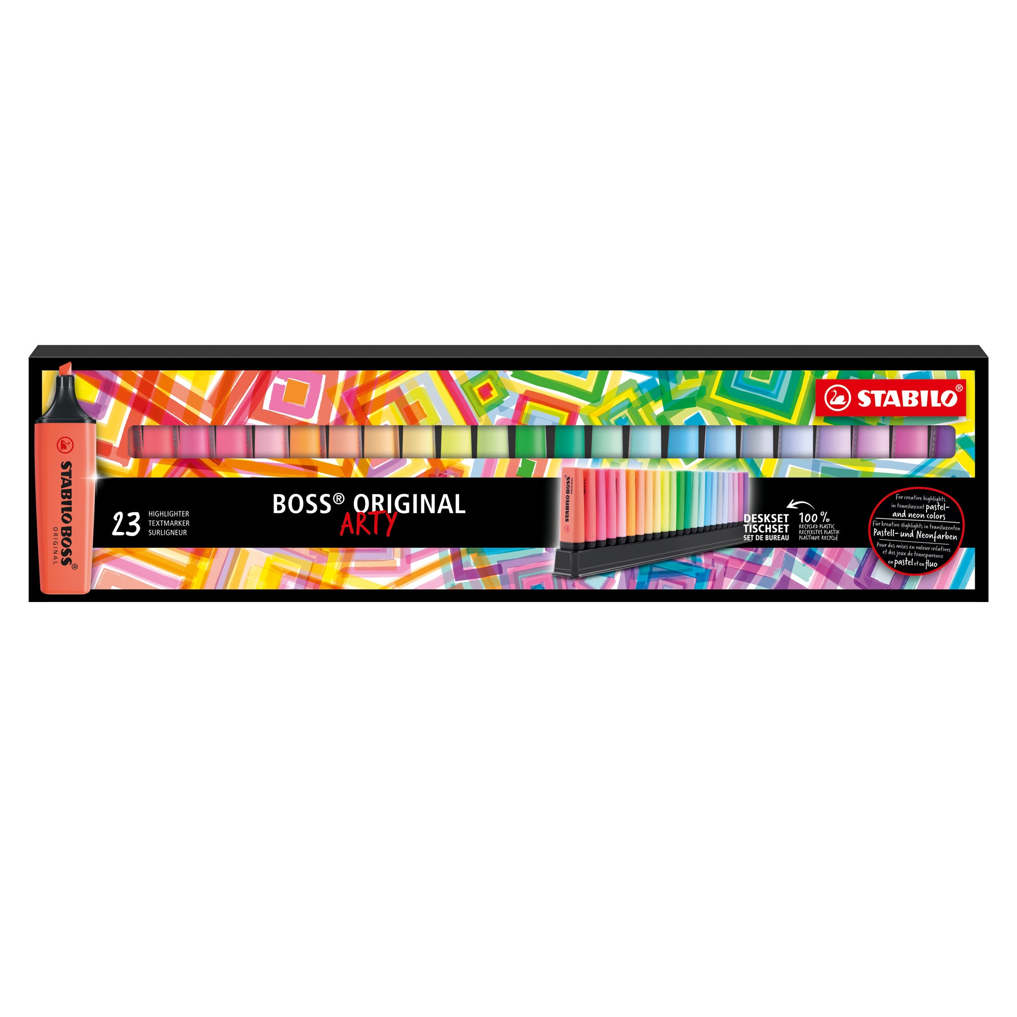 stabilo-deskset-23-evidenziatori-boss-original-colori-assortiti