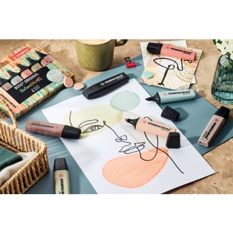 stabilo-evidenziatori-boss-nature-colors-conf-10-pz-colore-verde-oliva-70-137