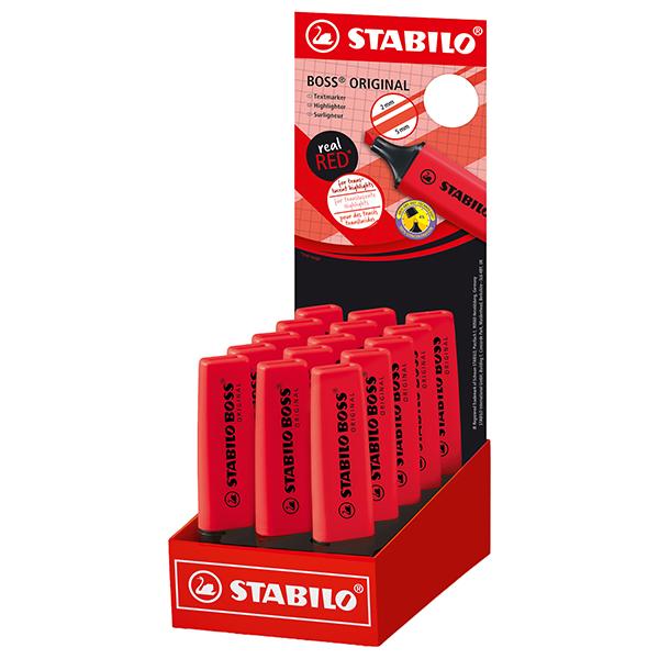 stabilo-expo-15-evidenziatori-boss-original-rosso-rosso