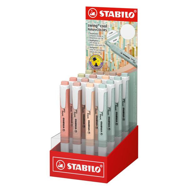 stabilo-expo-16pz-evidenziatore-swing-cool-nature-colori-assortiti