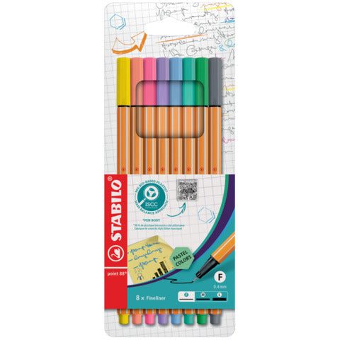 stabilo-fineliner-point-88-0-4-mm-assortiti-colori-pastello-astuccio-8-88-8-01