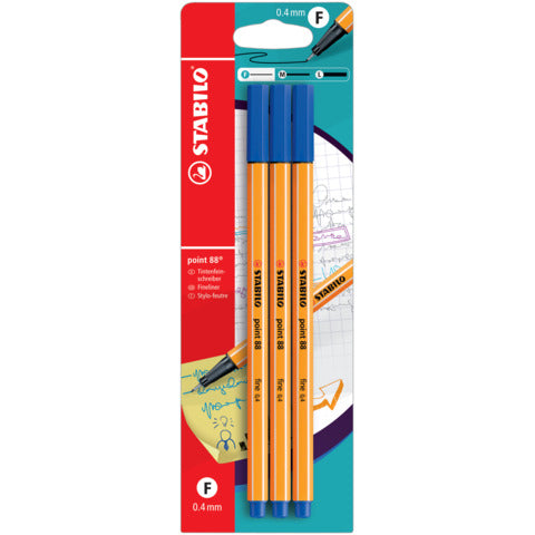 stabilo-fineliner-point-88-0-4-mm-conf-3-pz-blu-b-14827-10
